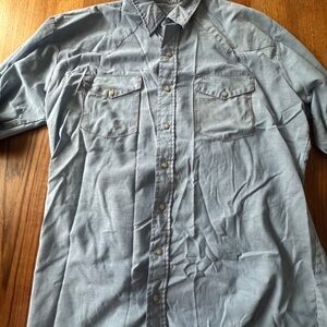 Empty Orchestra - Men's Light Blue Pearl Snap Work Shirt - XLT